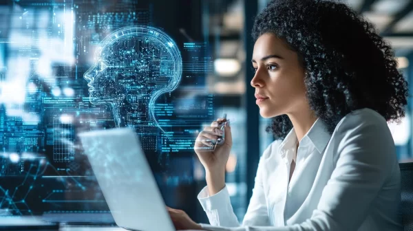 Consultora da Agicorr atendendo cliente sobre seguro de vida